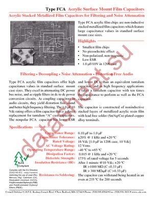 FCA1206C684M-H3 datasheet  